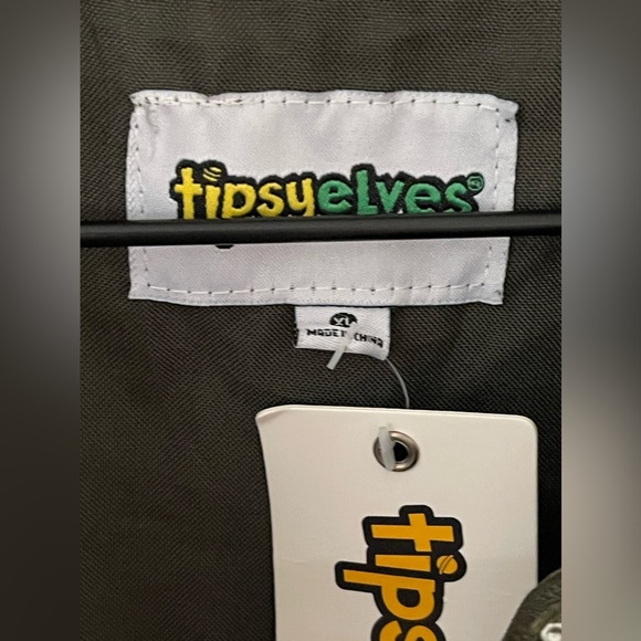 New Tipsy Elves Pilot Jumpsuit In Army Green Size XL - ***NO BELT*** - Picture 8 of 13